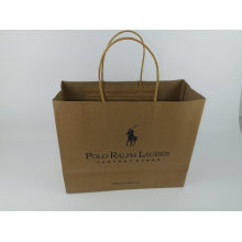 Brown Kraft Paper Bags with Twist Paper Rope Customize Brand Logo